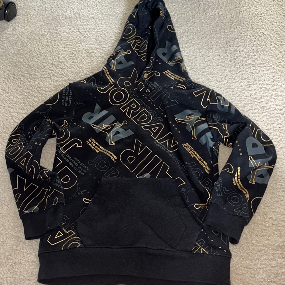 Gold & Black Jordan Hoodie
